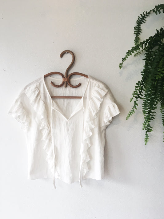 Flirty Cotton Gauze Top