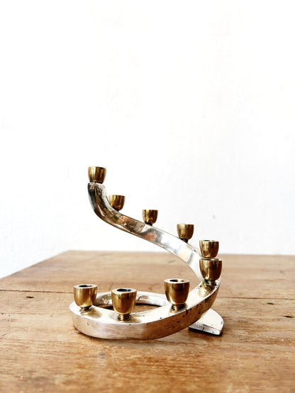 Vintage Modern Menorah