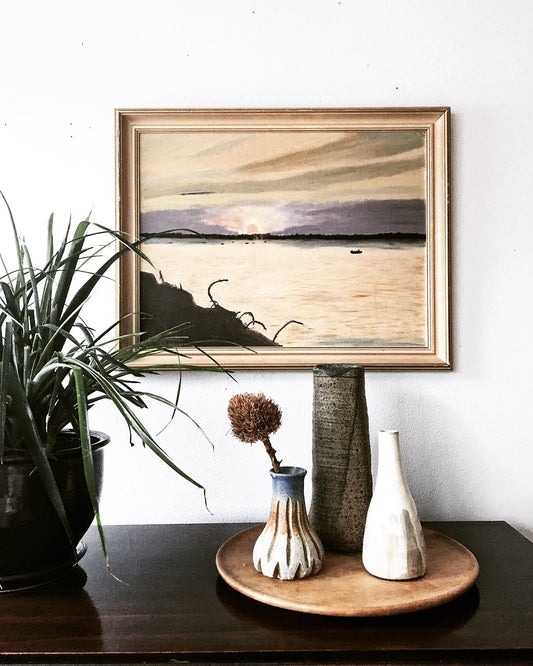 Vintage Lavender Sky Painting