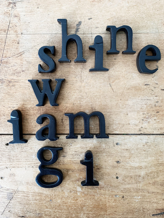 Chunky Metal Letters