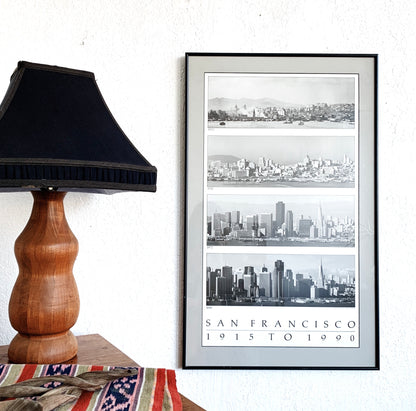 Vintage Framed San Francisco Retrospective Poster