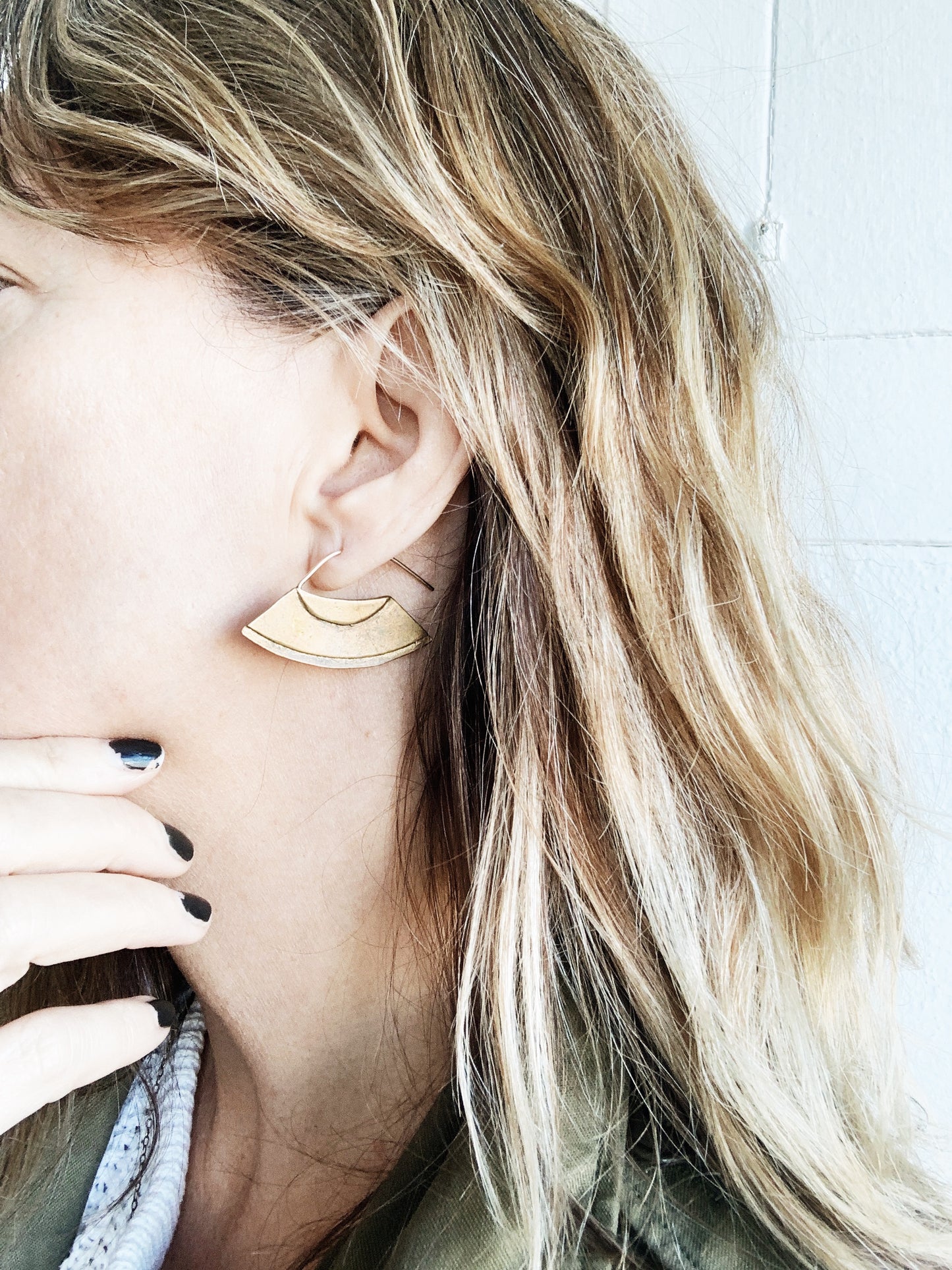 Handmade Brass Earrings