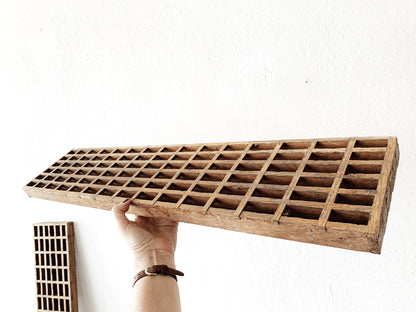 Large Antique Wood Floor Grate