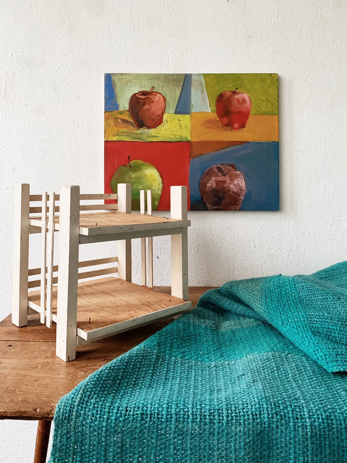 Vintage Handwoven Wool BlendTextile