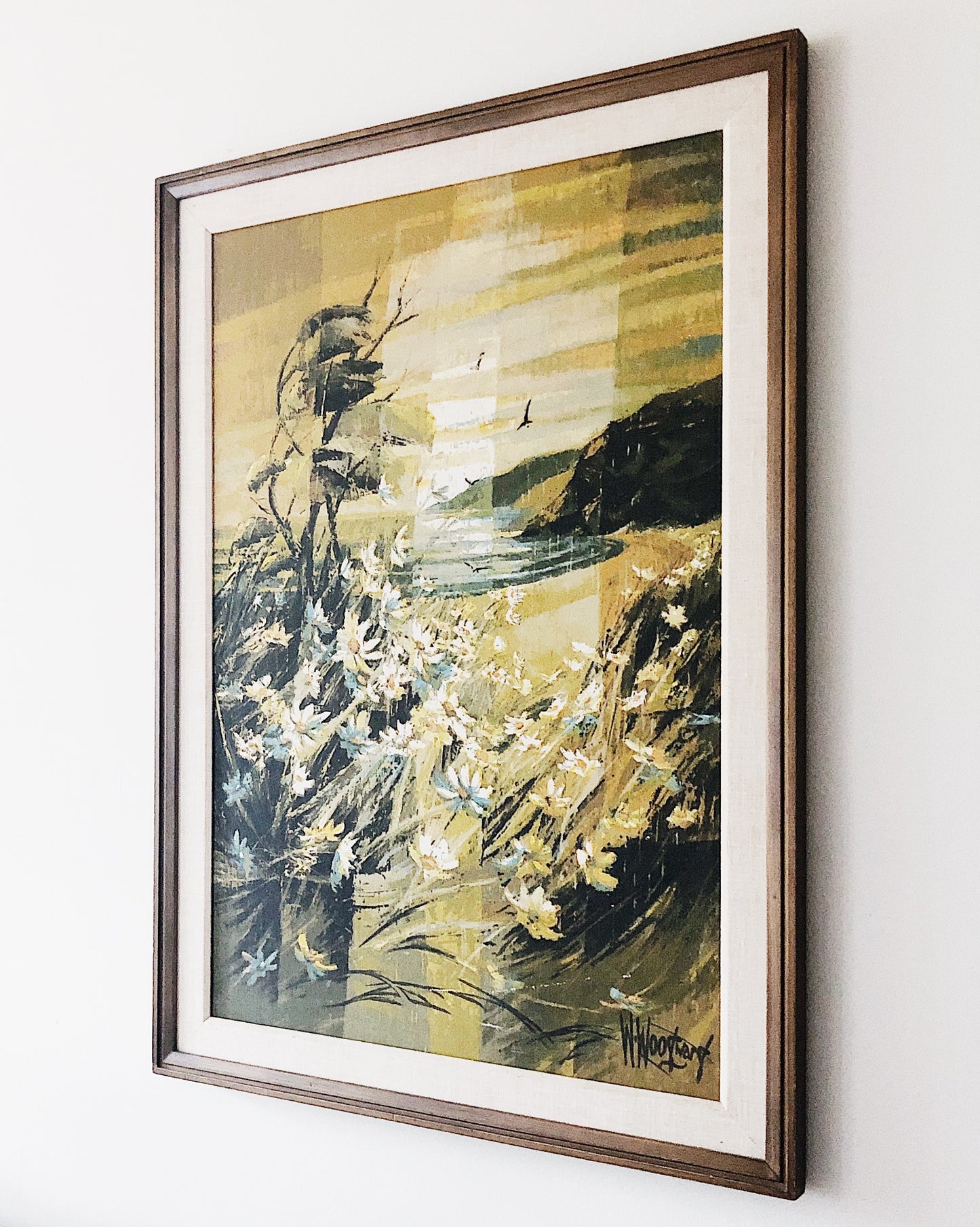 Large Vintage Original Woodward Landscape