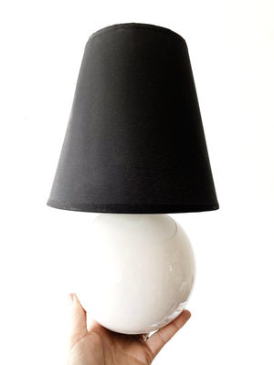 Vintage Ceramic Orb Lamp with Shade