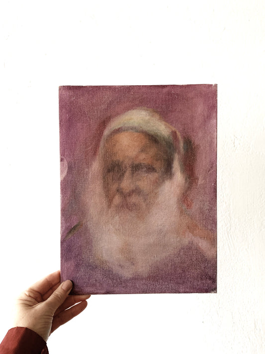 Vintage Mystical Portrait Painting