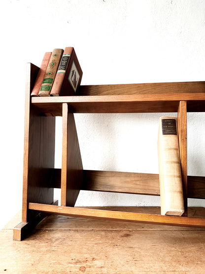 Mid Century Solid Wood Book Rack
