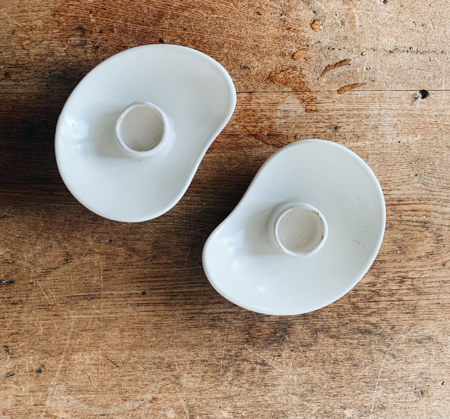 Vintage Ceramic Candle Holders