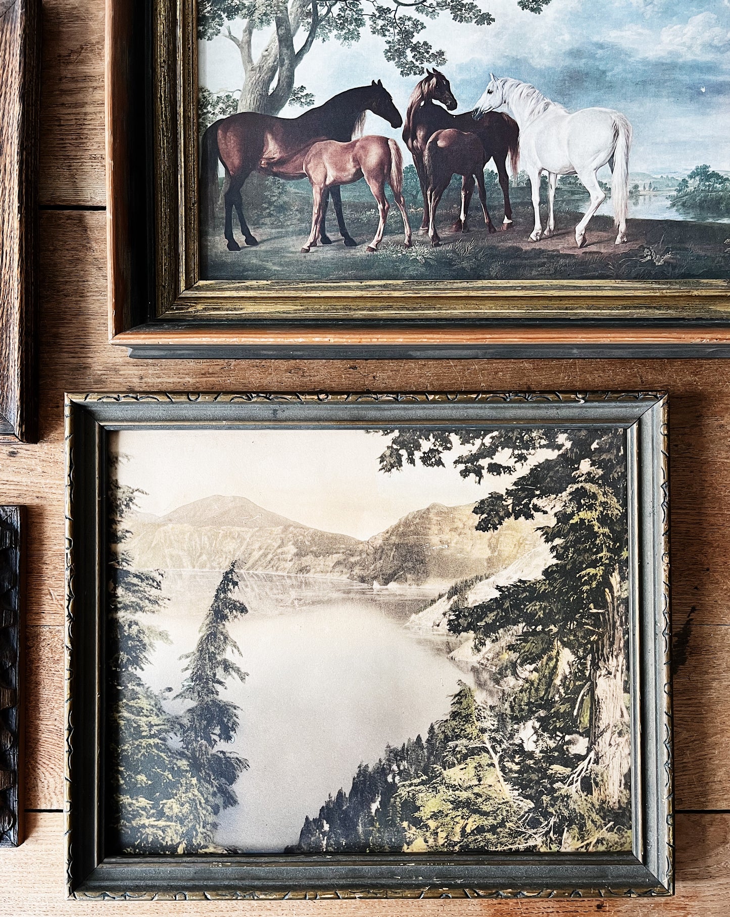 Antique Hand Tinted Landscape Photograph