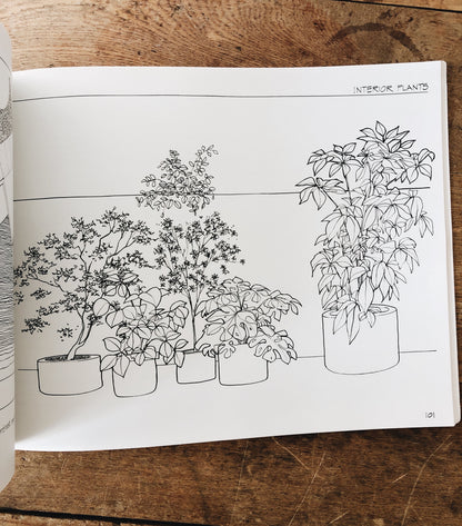Vintage Architectural Drawing Book