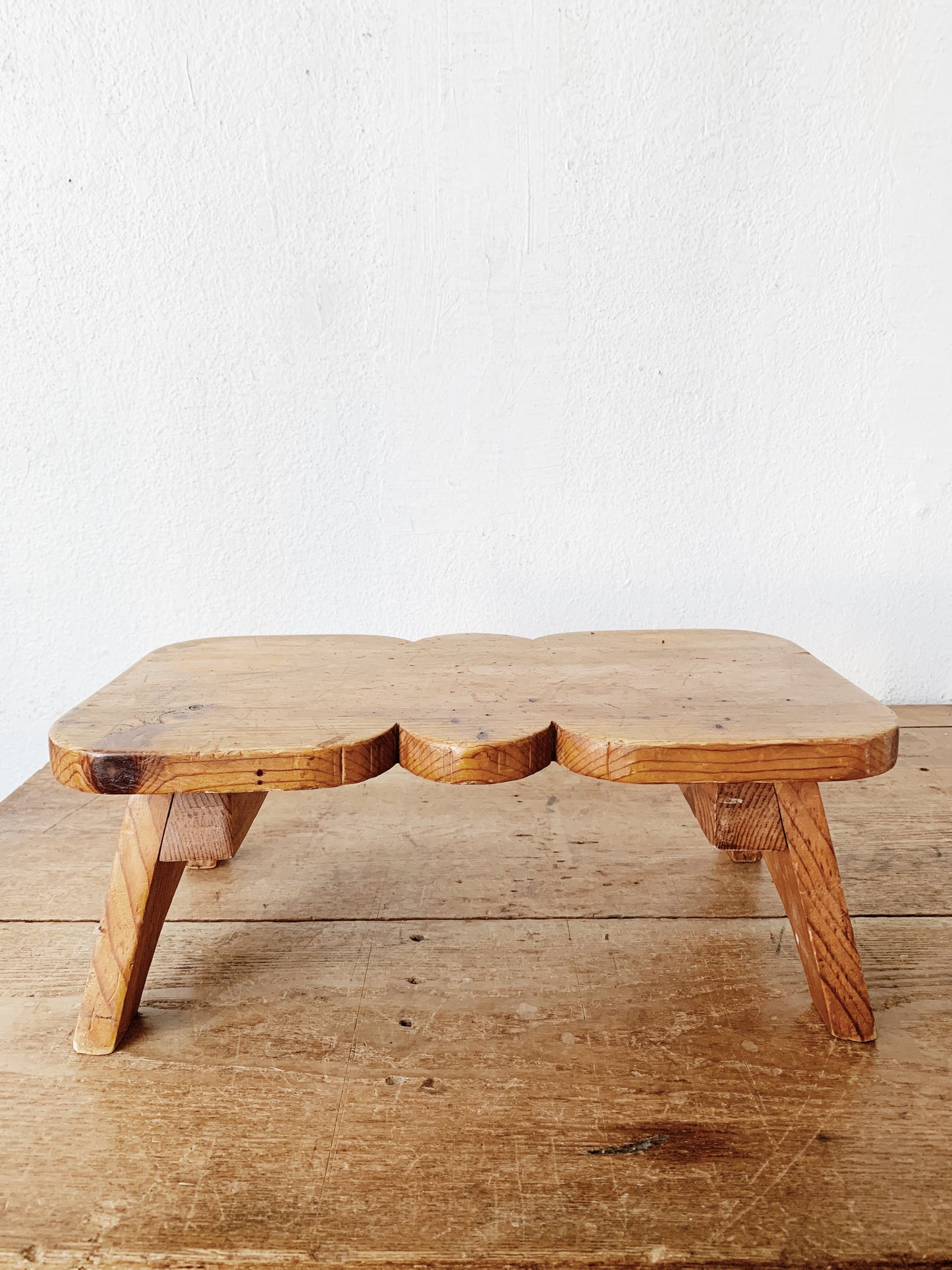 Antique Primitive Wood Stool