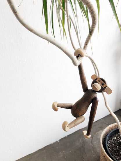 Mid Century Wood Monkey