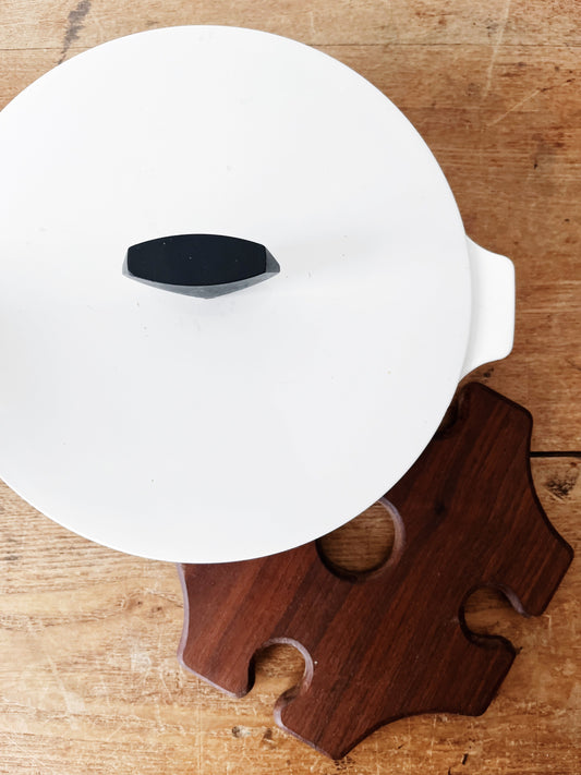 Vintage Enamel Baking Dish and Lid