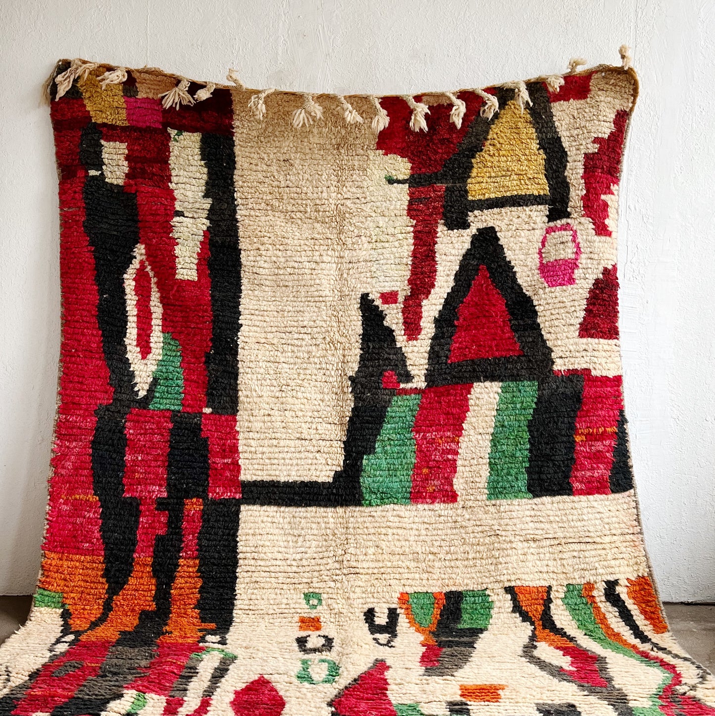 Large Vintage Moroccan Wool Rug