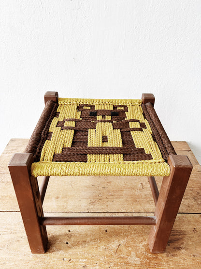 Vintage Woven Stool