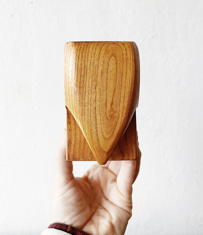 Solid Wood Elephant Bookends