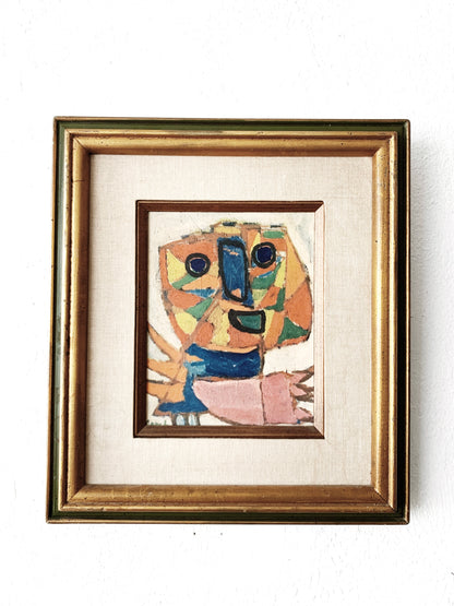 Mid Century Framed Lithograph