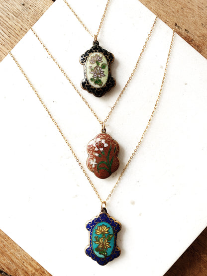 Vintage Cloisonné Necklace
