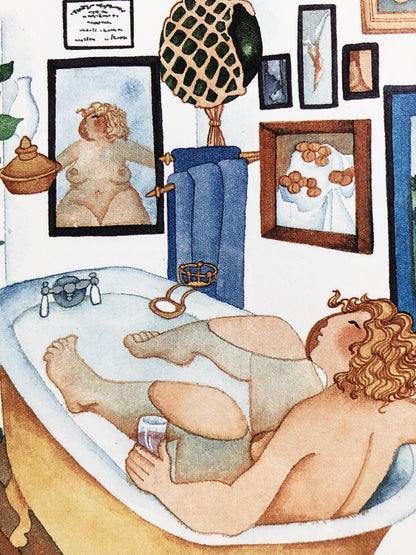 Vintage Original Cabin Print