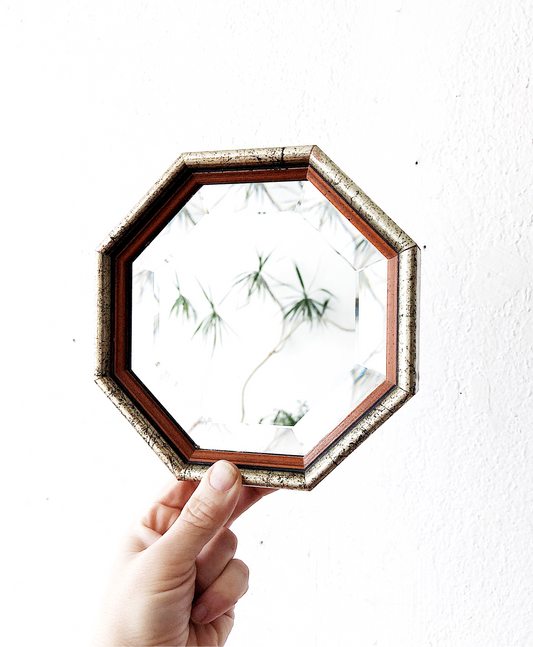 Vintage Petite Octagonal Mirror