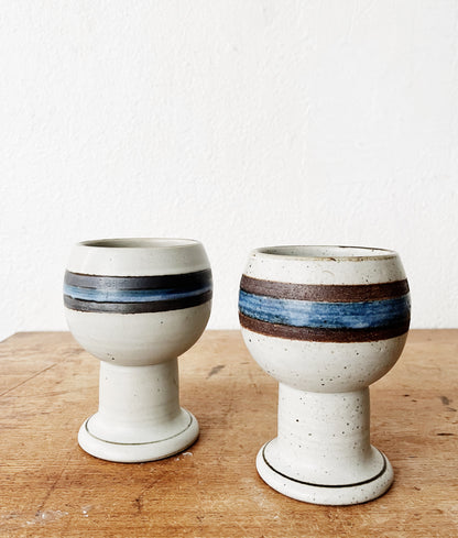 Vintage Otagiri Stoneware Goblets