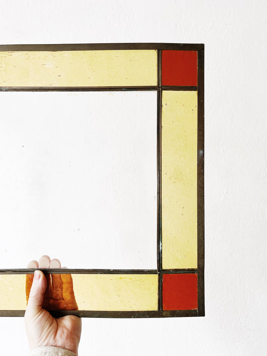 Vintage Stained Glass Panel