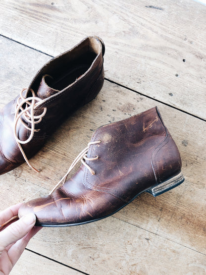 Vintage J Shoes Distressed Bootie