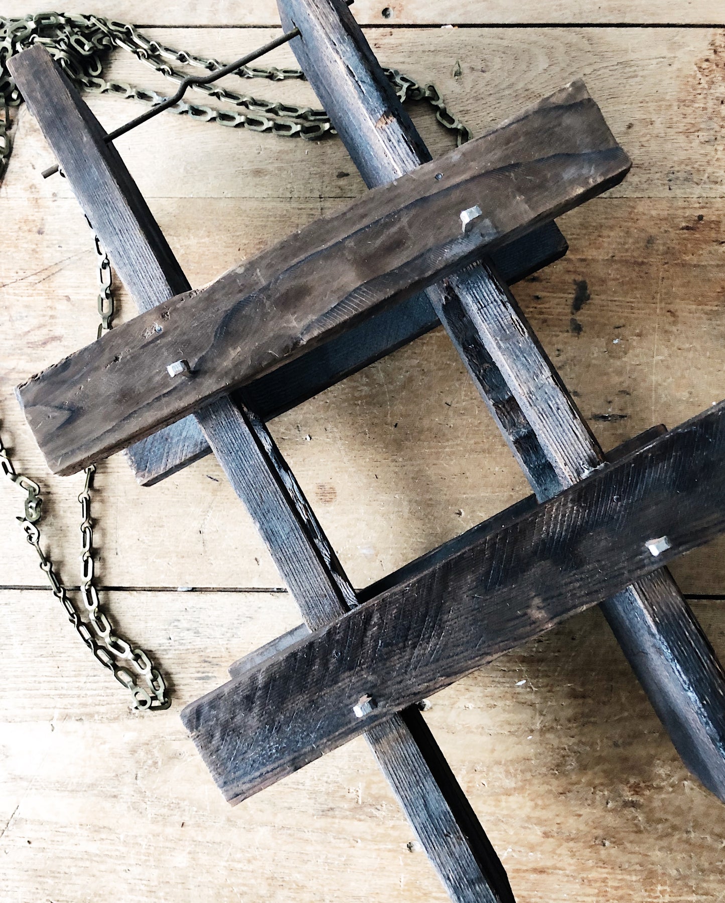 Vintage Brutalist Style Garden Lantern