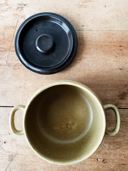 Mid Century Danish Lidded Pottery Crock