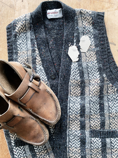 Vintage Handmade Leather Mocs 8.5/9 Women’s