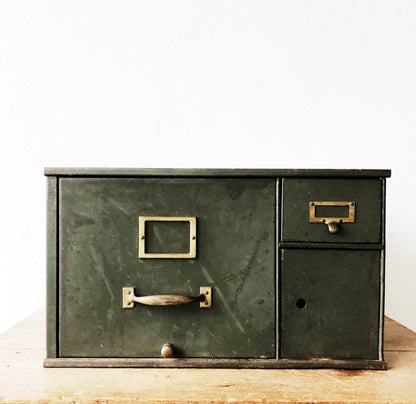 Vintage Military Issue File Cabinet