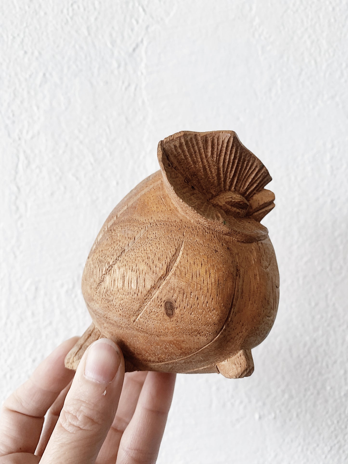 Vintage Carved Wood Owl