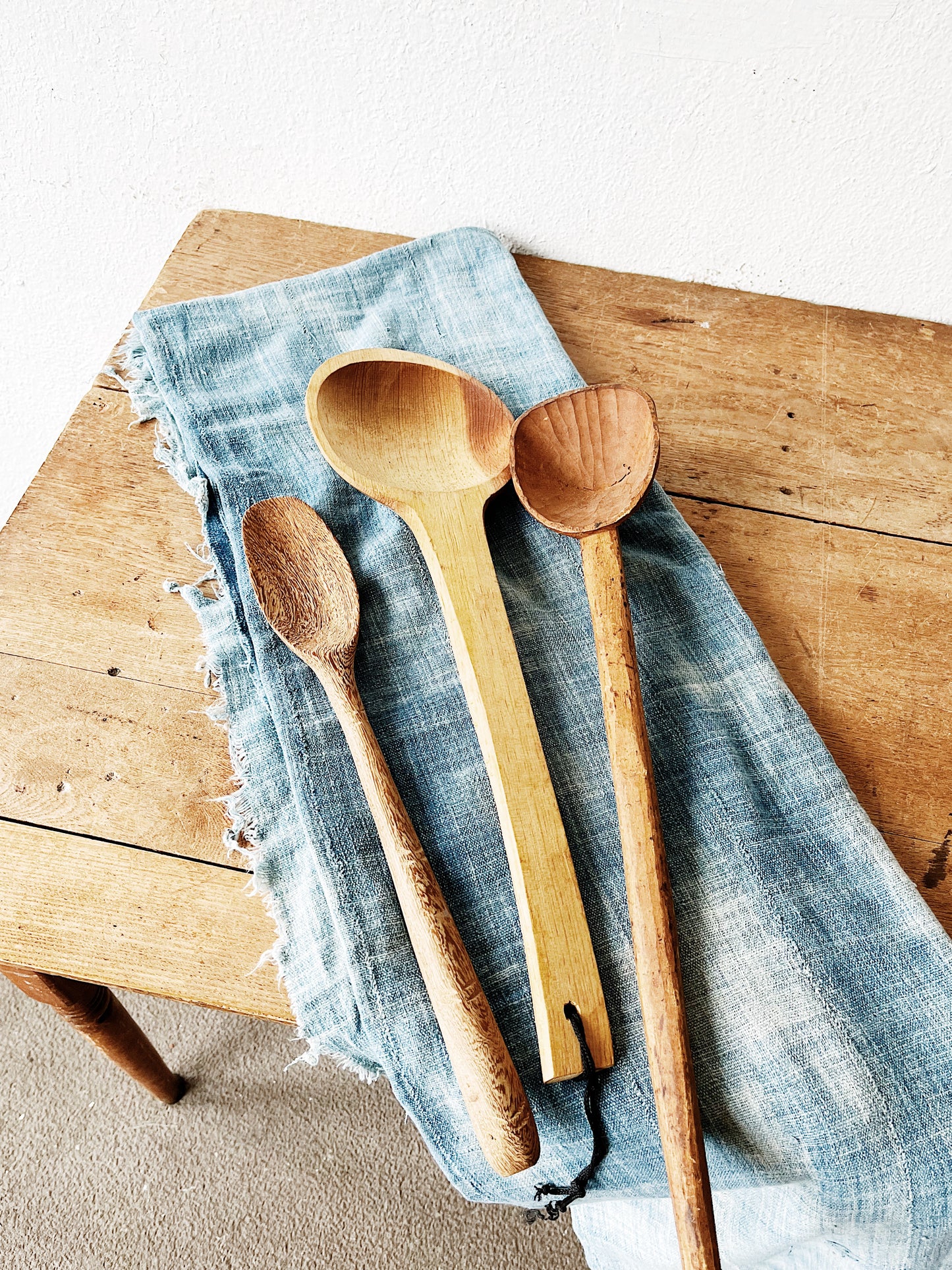 Oversized Primitive Wood Spoon Collection