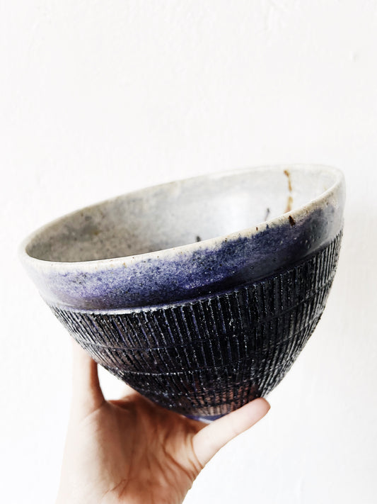 Vintage Sgraffito Pottery Bowl