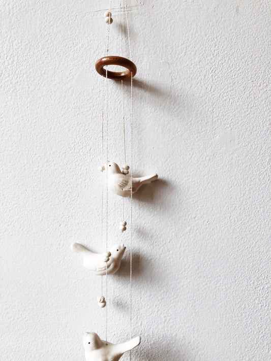 Vintage Ceramic Bird Chimes