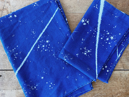 Vintage Starry Night Standard Pillow Case Pair