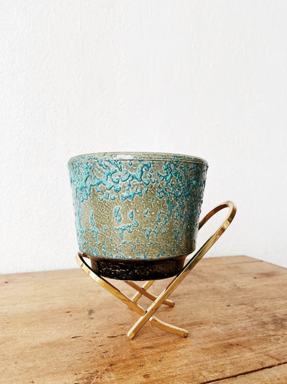 Vintage Lava Glazed Planter