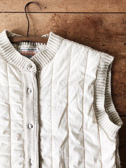 Vintage Quilted Sweater Vest