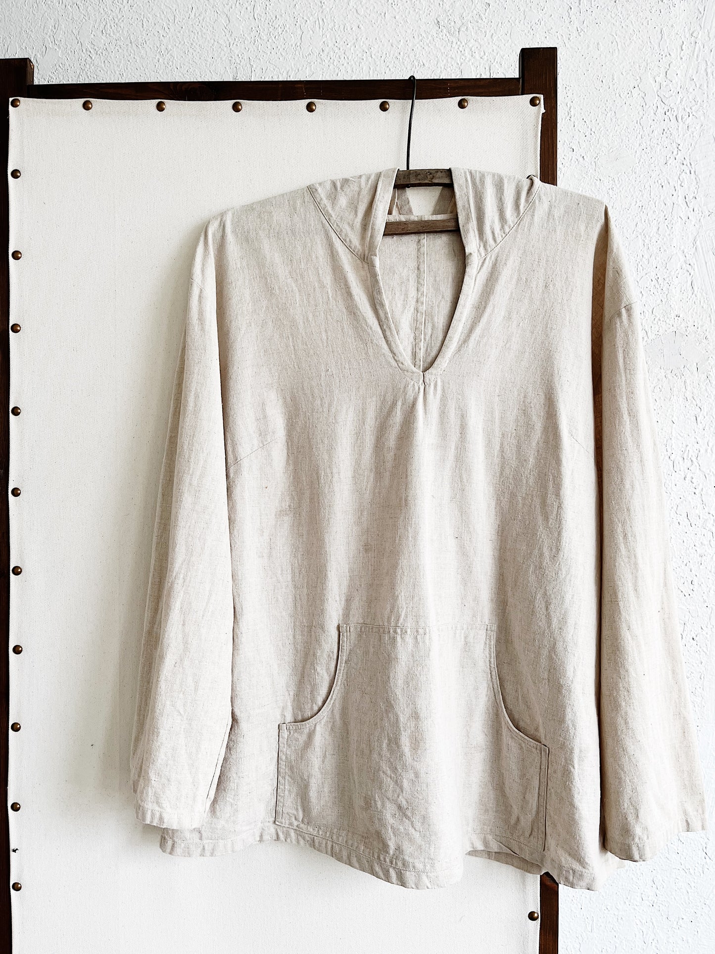 Hooded Linen Smock