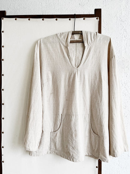 Hooded Linen Smock