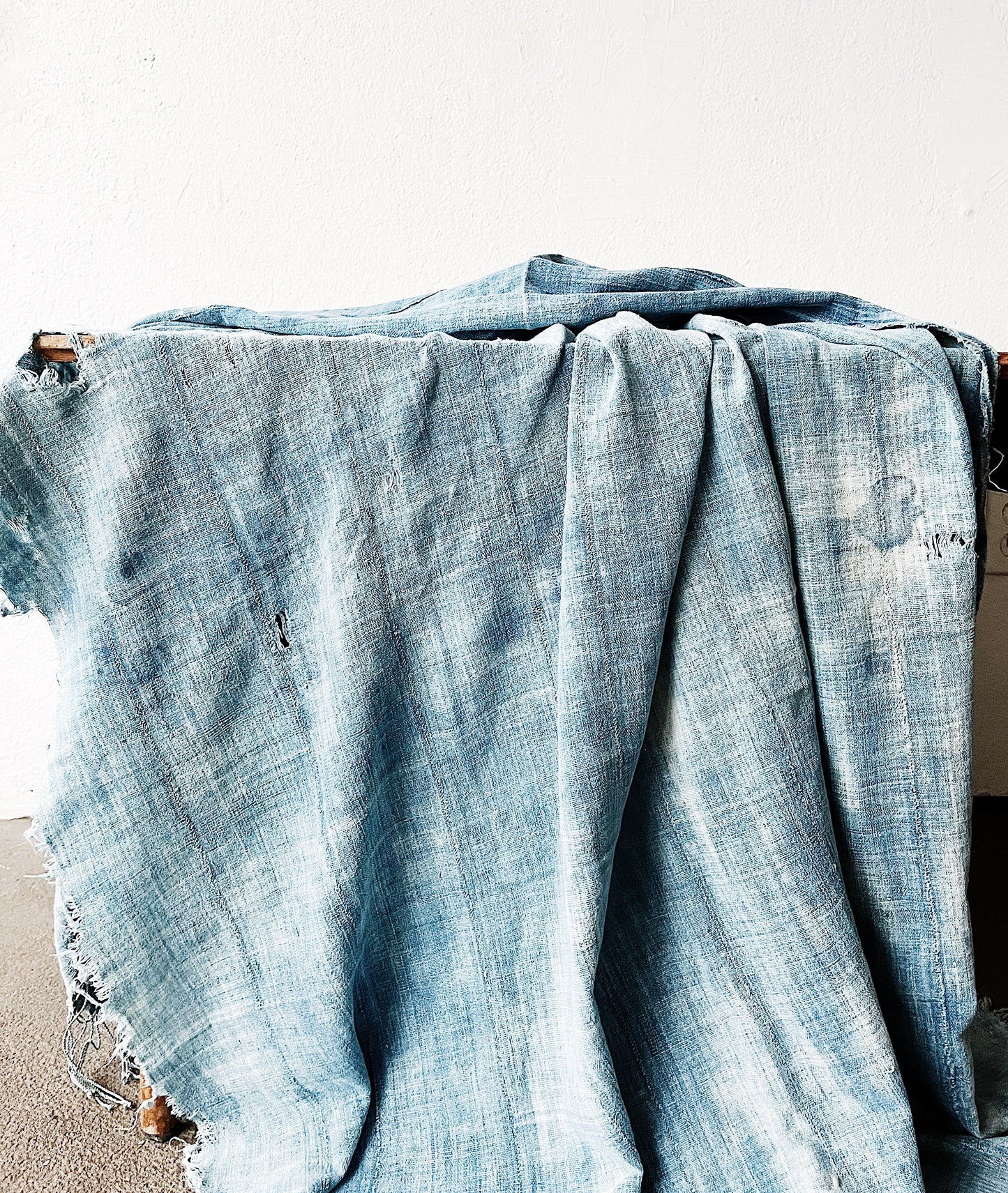 Vintage Indigo Mudcloth
