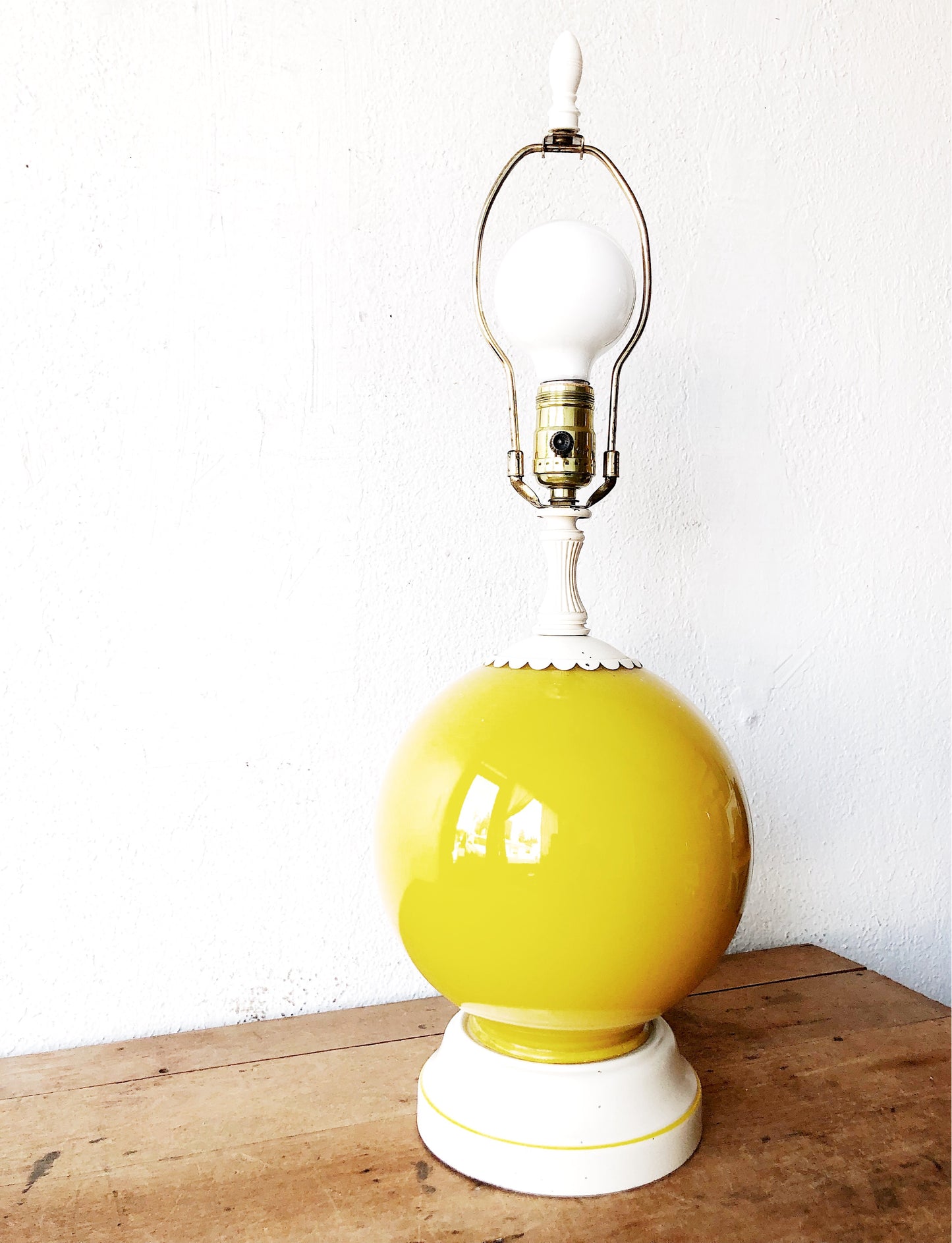 Vintage Cased Glass Lamp