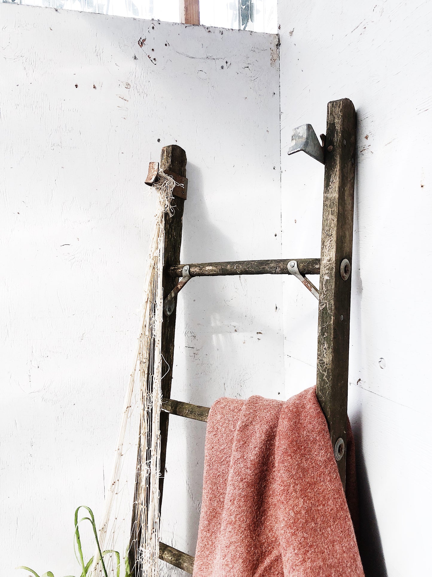 Vintage Industrial Orchard Ladder