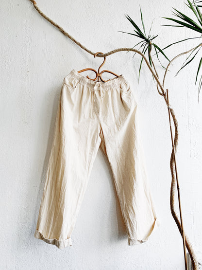 Vintage Unbleached Cotton Lounge Pants