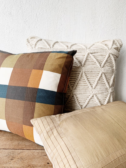 Cotton, Silk or Wool Cushion