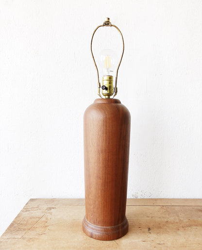 Stunning Hand Turned Walnut Lamp