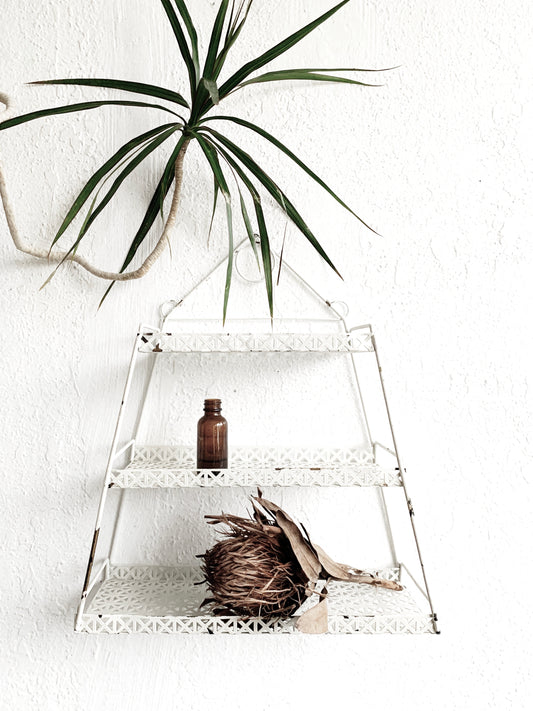 Mid Century Metal Shelf