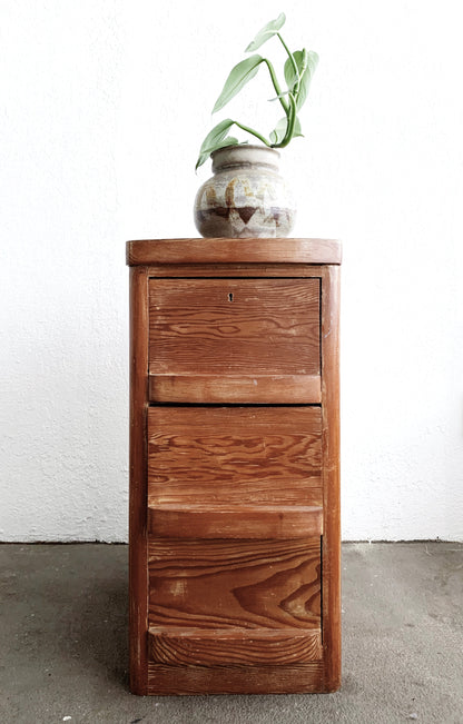 1940’s Three Drawer Wood Chest