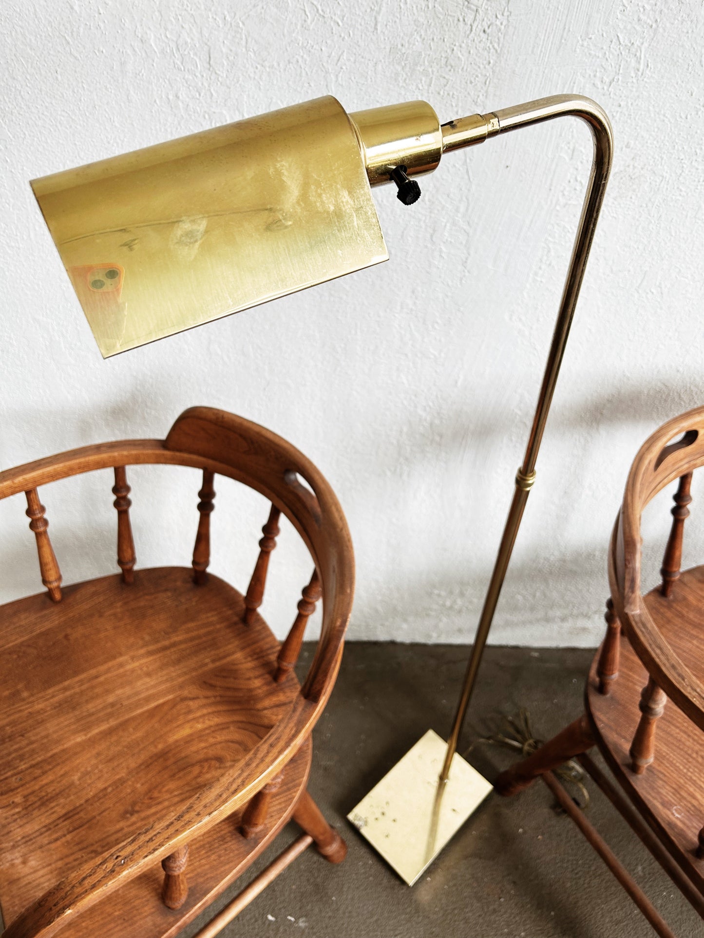 Vintage Brass Omi Floor Lamp